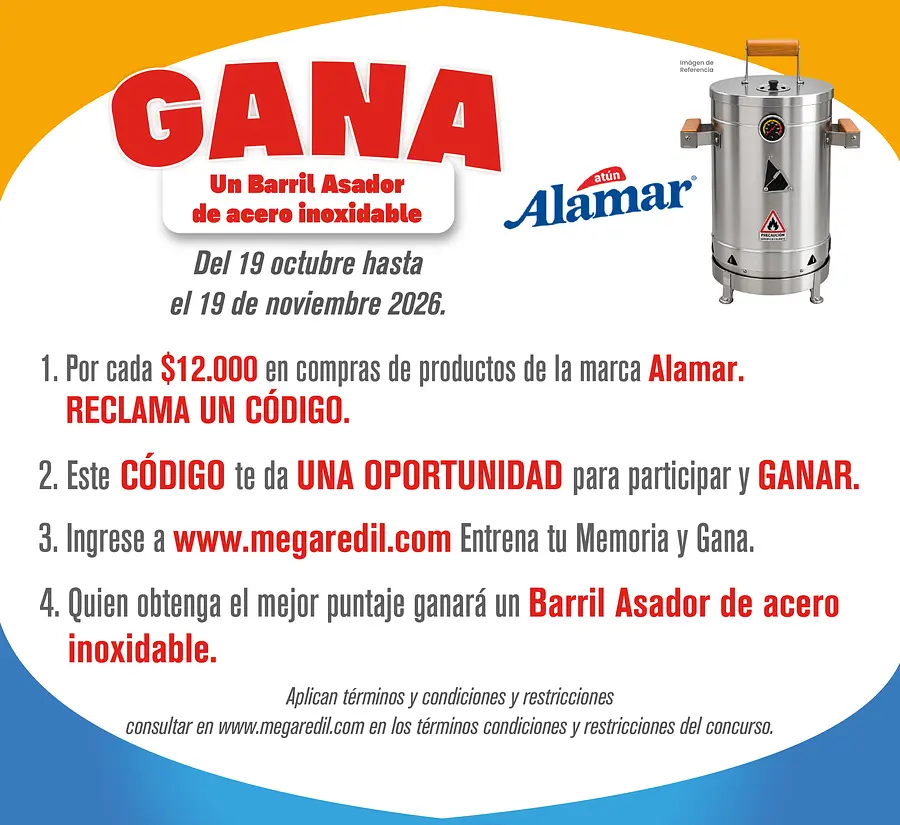 GANA BARRIL AHUMADOR CON ALAMAR Y MEGAREDIL