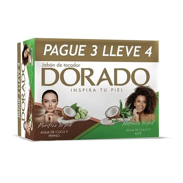 Jabón Baño Dorado Coco Aloe