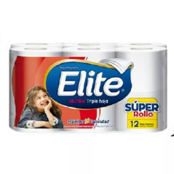 Papel Higiénico Elite Ultra Super Rollo Triple Hoja