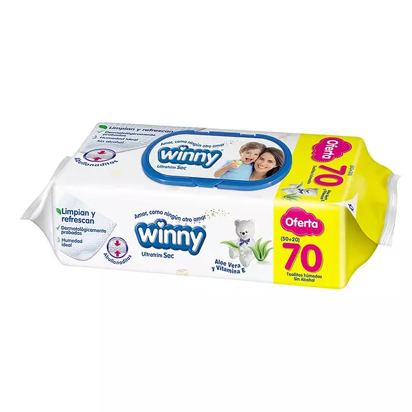 Toallitas Húmedas Winny Aloe Vera