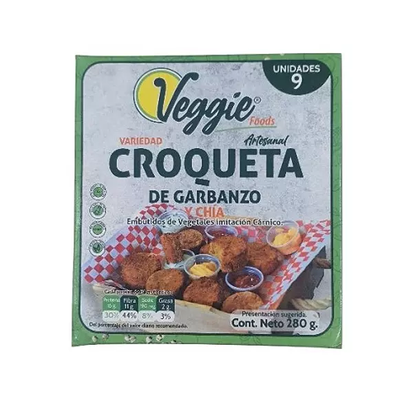 Veggie Croqueta Garbanzo Y Chía