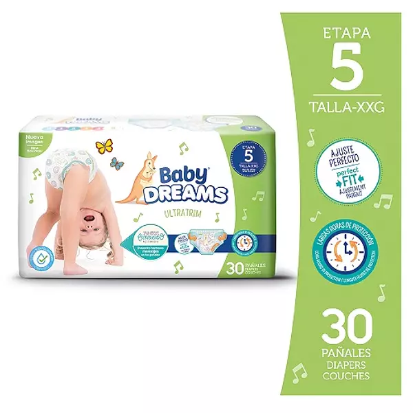 Pañal Baby Dreams Ultratrim Xxg