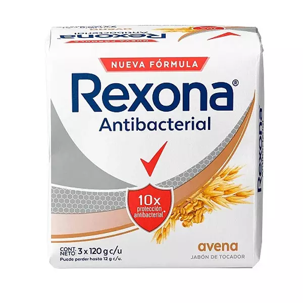 Jabón Baño Rexona Antibacterial Avena