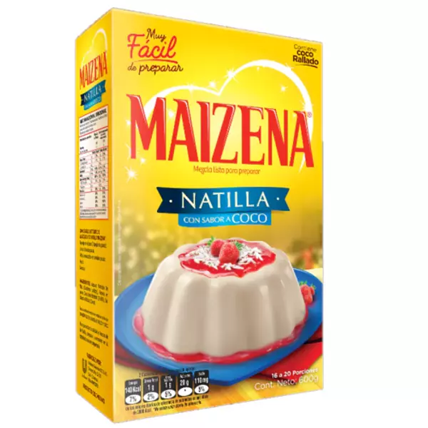 Natilla Maizena Coco Navidad