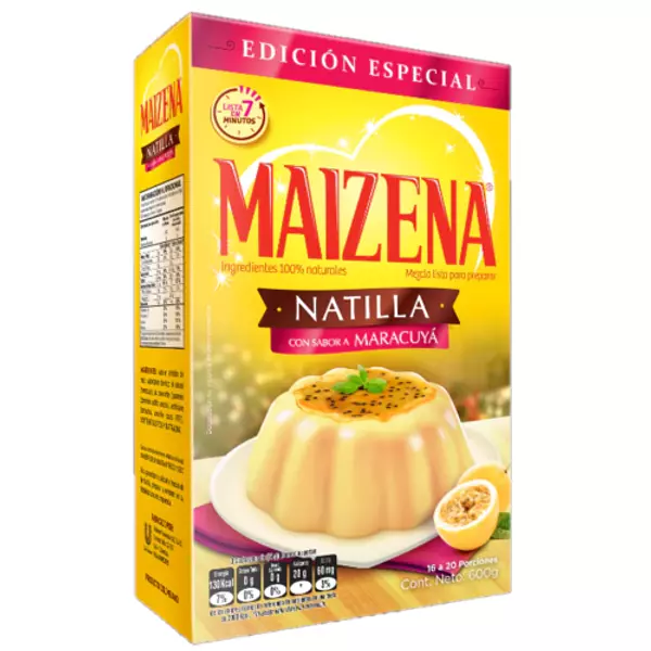 Natilla Maizena Maracuyá Navidad