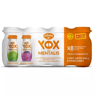 Bebida Yox Mentalis Manzana Verde + Frutos Rojos