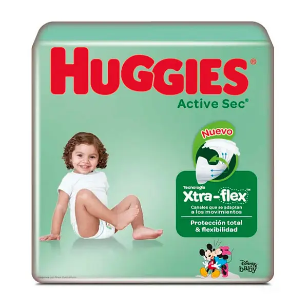 Pañal Huggies Active Sec Etapa 4