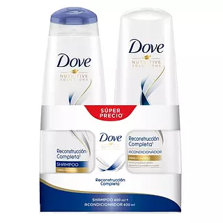 Shampoo Dove Reconstrucción Completa + Acondicionador