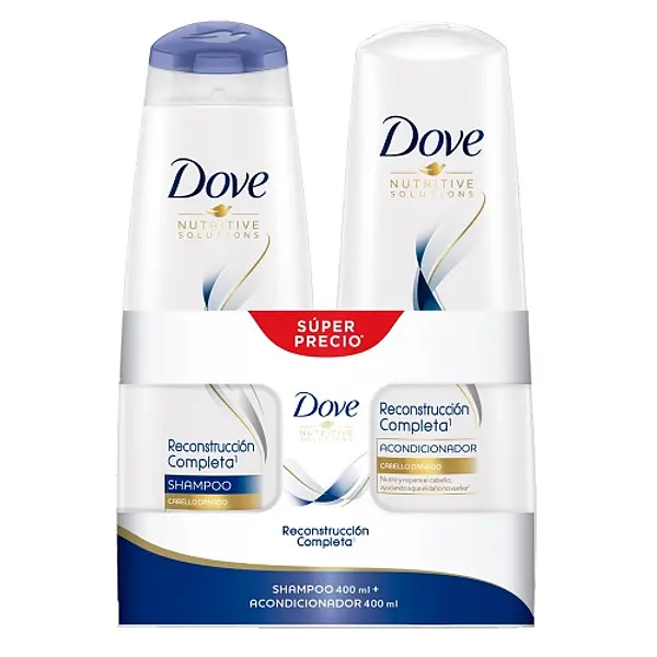 Shampoo Dove Reconstrucción Completa + Acondicionador
