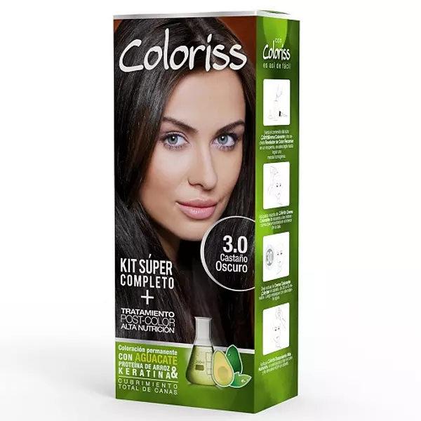 Tinte Cabello Coloriss Kit # 3.0