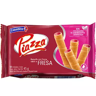 Barquillo Fresa Piazza