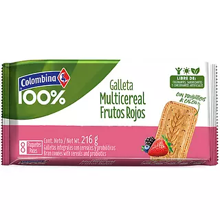 Galletas Probióticos Frutos Rojos Crakeñas