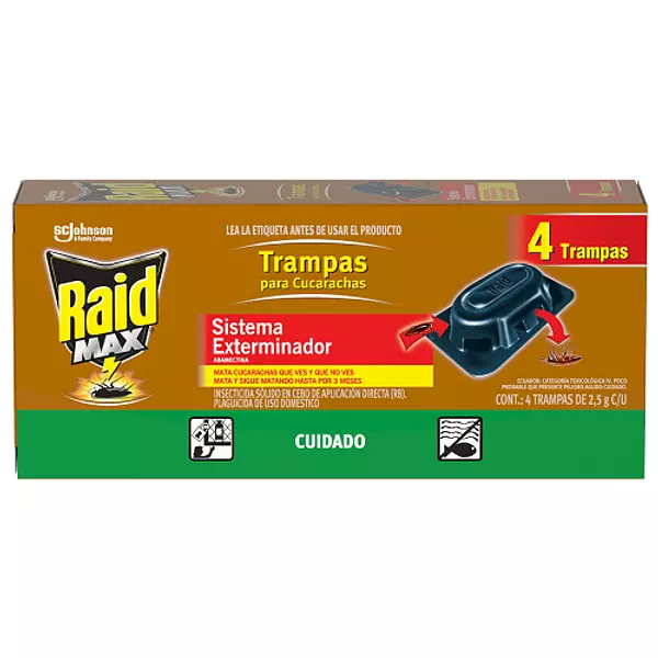 Trampa Cucarachas Raid Max