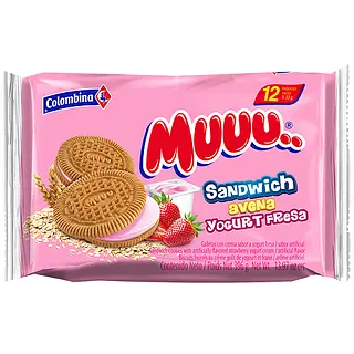 Galleta Muuu Crema Yogurt Fresa