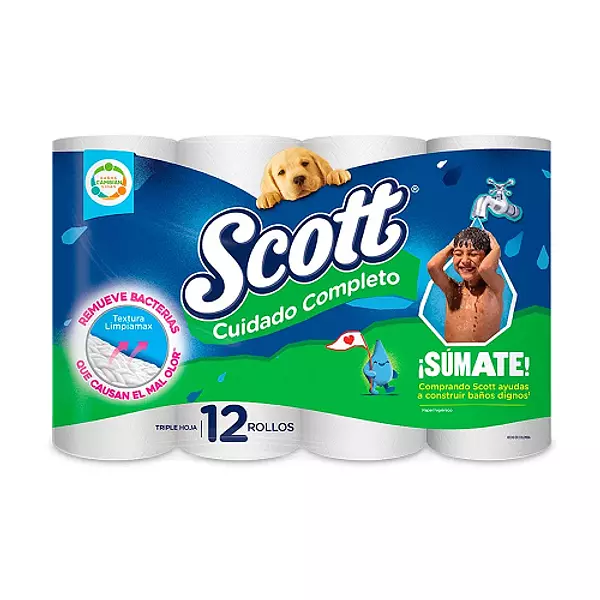 Papel Higiénico Scott Cuidado Completo