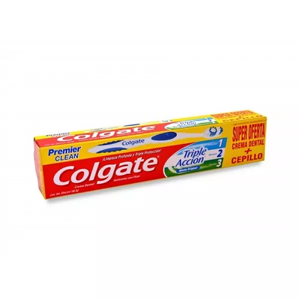 Crema Dental Colgate Tripla Accion + Cepillo