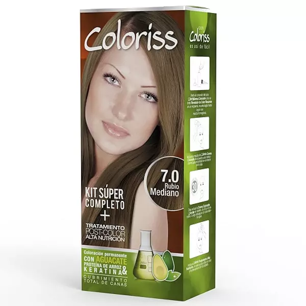 Tinte Cabello Coloriss Kit # 7.0