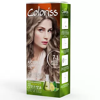 Tinte Cabello Coloriss Kit # 7.1
