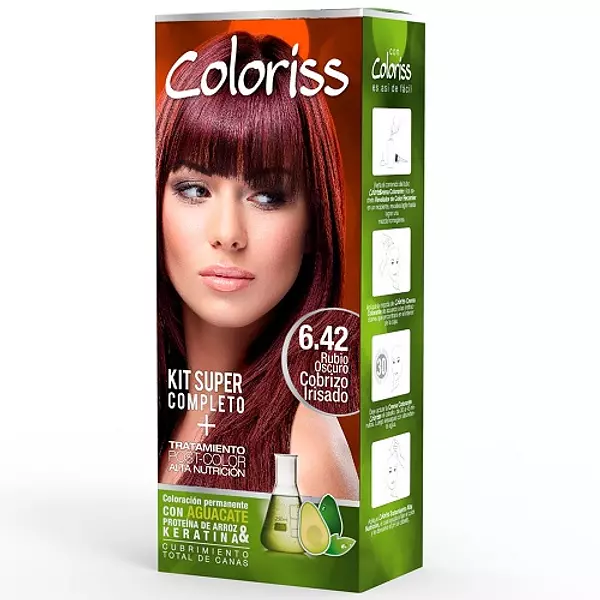 Tinte Cabello Coloriss Kit # 6.42