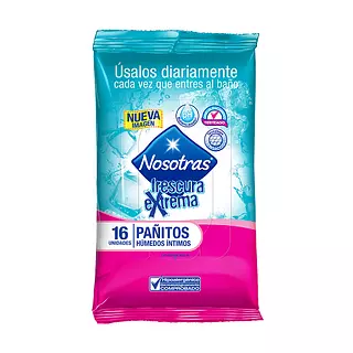 Pañitos Humedos Intimos Nosotras Frescura Extrema
