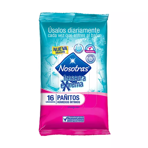 Pañitos Humedos Intimos Nosotras Frescura Extrema