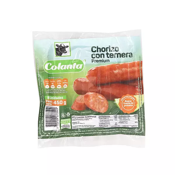 Chorizo Con Ternera Colanta