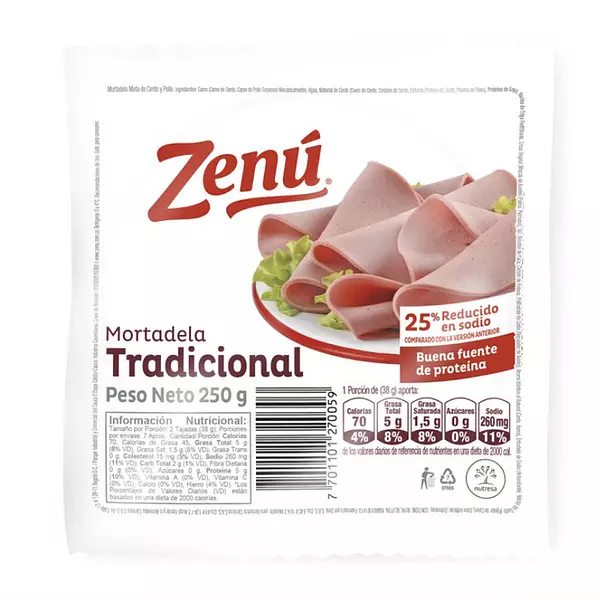 Mortadela Zenú Tradicional