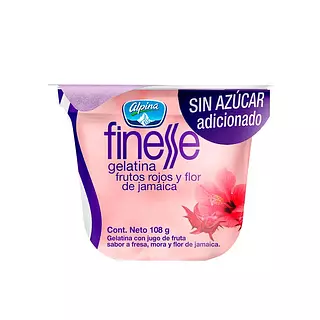 Gelatina Finesse Frutos Rojos