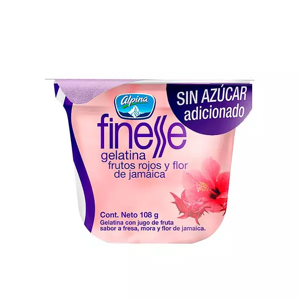 Gelatina Finesse Frutos Rojos