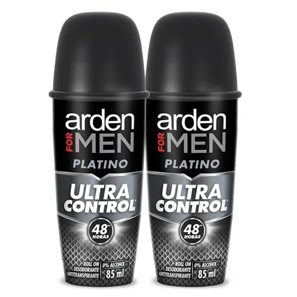 Desodorante Roll On Arden Men 85 Roll On Platin x 2