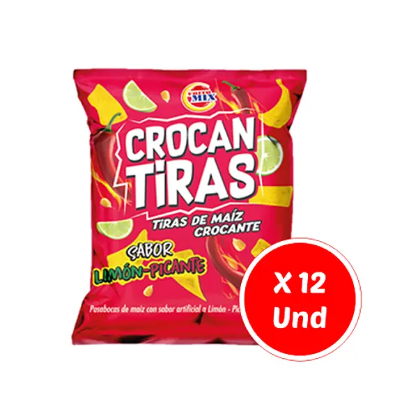 Pasabocas Crocan Tiras Limon