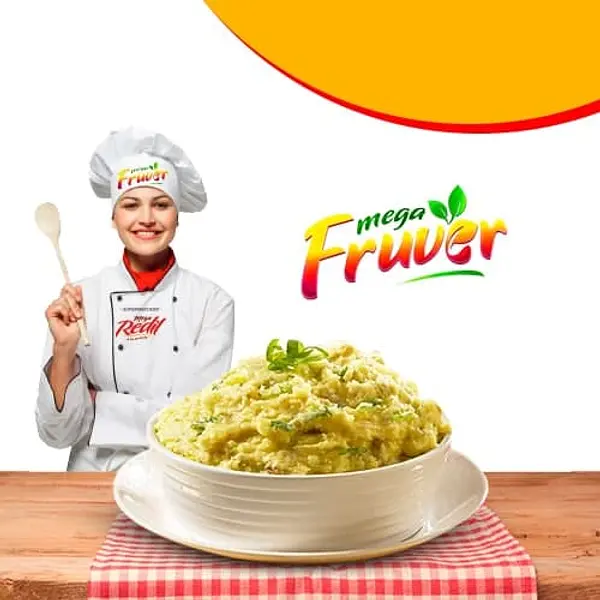 Puré Casero con cebolla larga