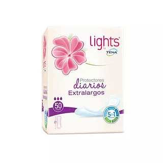 Protectores Lights Tena Extra Largo Alas
