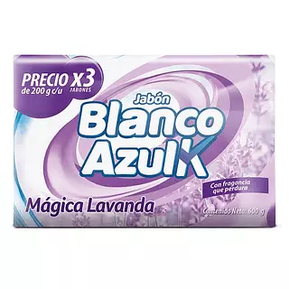 Jabon Lavar Blanco Azul Lavanda