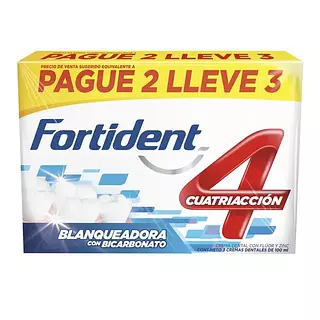 Crema Dental Fortident Blanqueadora