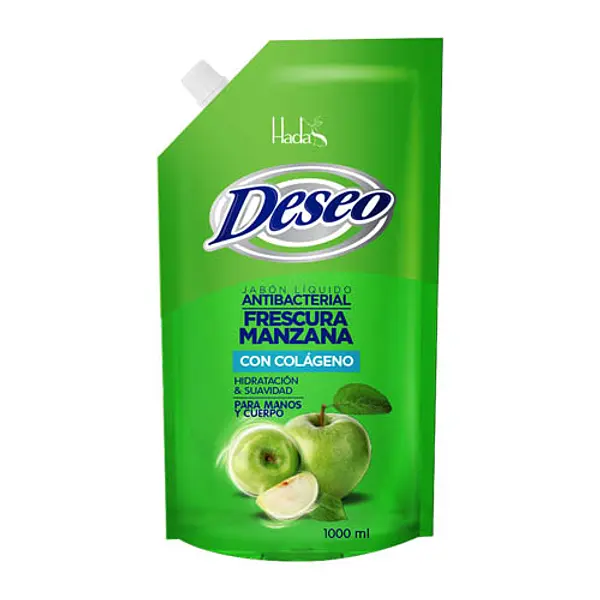 Jabon Liquido Duo Pack Deseo Antibacterial Manzana
