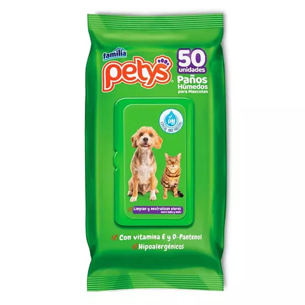Petys Paños Humedos Mascotas