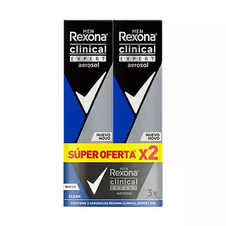 Desodorante Rexona Aerosol Clinal Clean Expert
