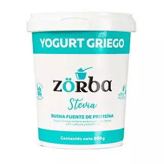 Zorba Yoghurt Griego Entero Stevia