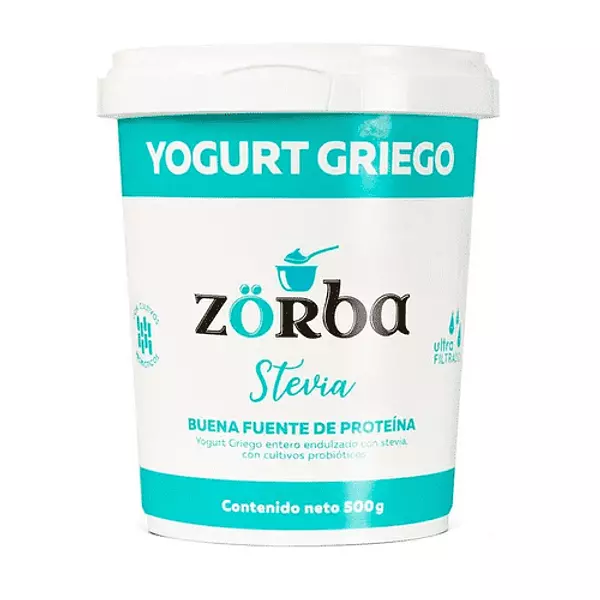 Zorba Yoghurt Griego Entero Stevia