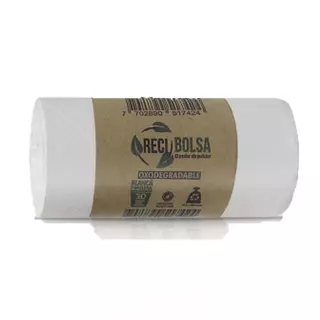 Bolsa Aseo Reciclaje Papelera Blanca 43x48