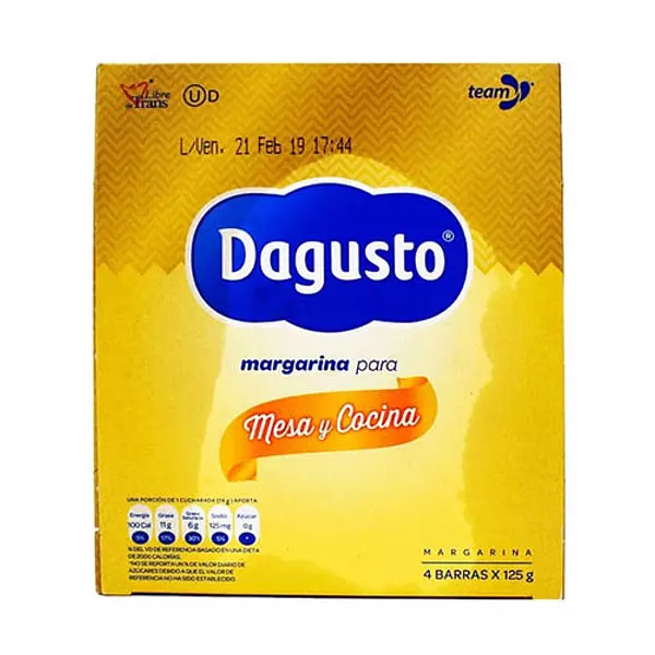 Margarina Dagusto Barra