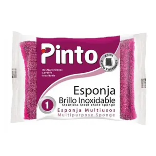 Esponja Pinto Inoxidable Brillo