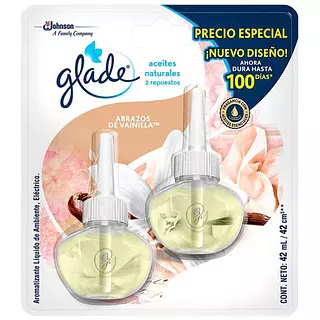 Glade Aceite Repuesto Abrazos Vainilla
