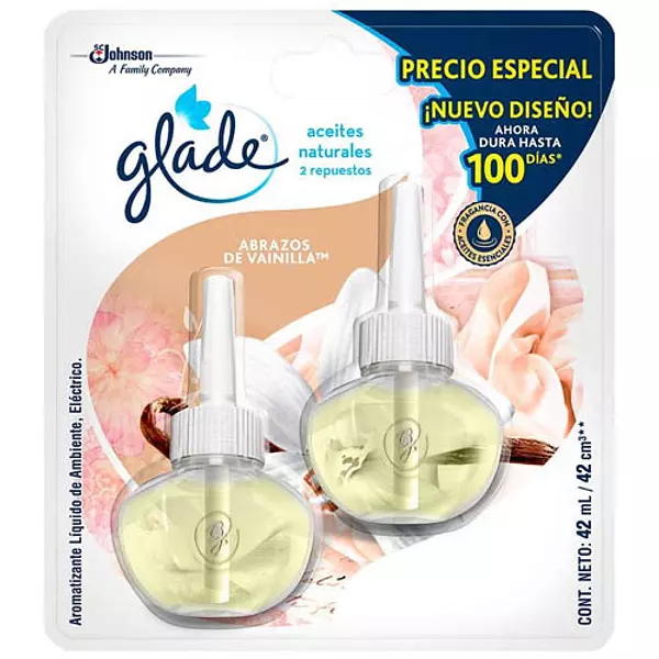 Glade Aceite Repuesto Abrazos Vainilla