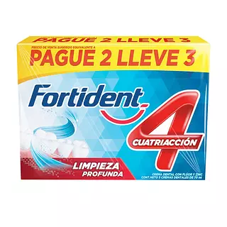 Crema Dental Fortident Limpieza Profunda