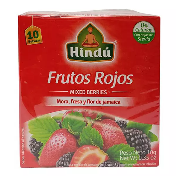 Te Hindu Rojo Frutos Rojos