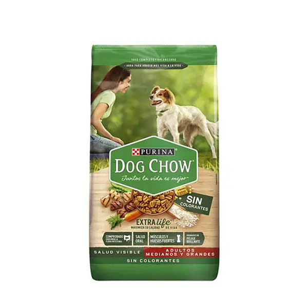 Purina Dog Chow Adulto Medio Sin Colorantes