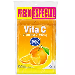 Vitamina C M K 500 Naranja Pe