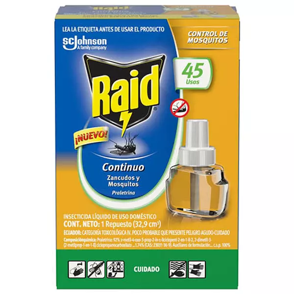 Insecticida Raid Noche Citrico Repuesto